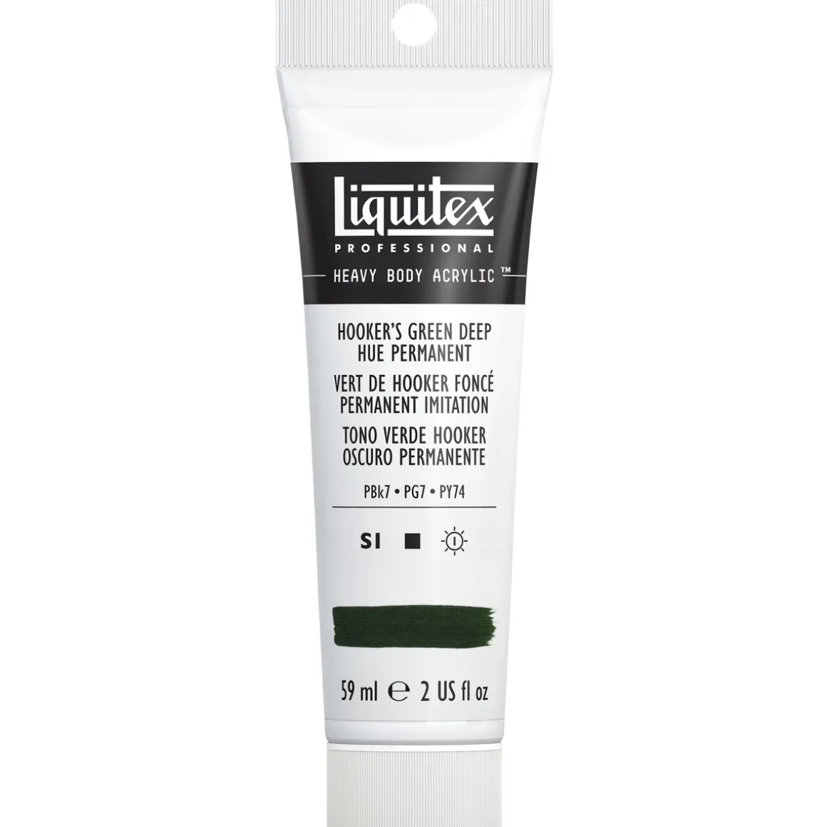 Liquitex Heavy Body akrylmaling 59 ml – 225 Hooker´s green deep hue permanent