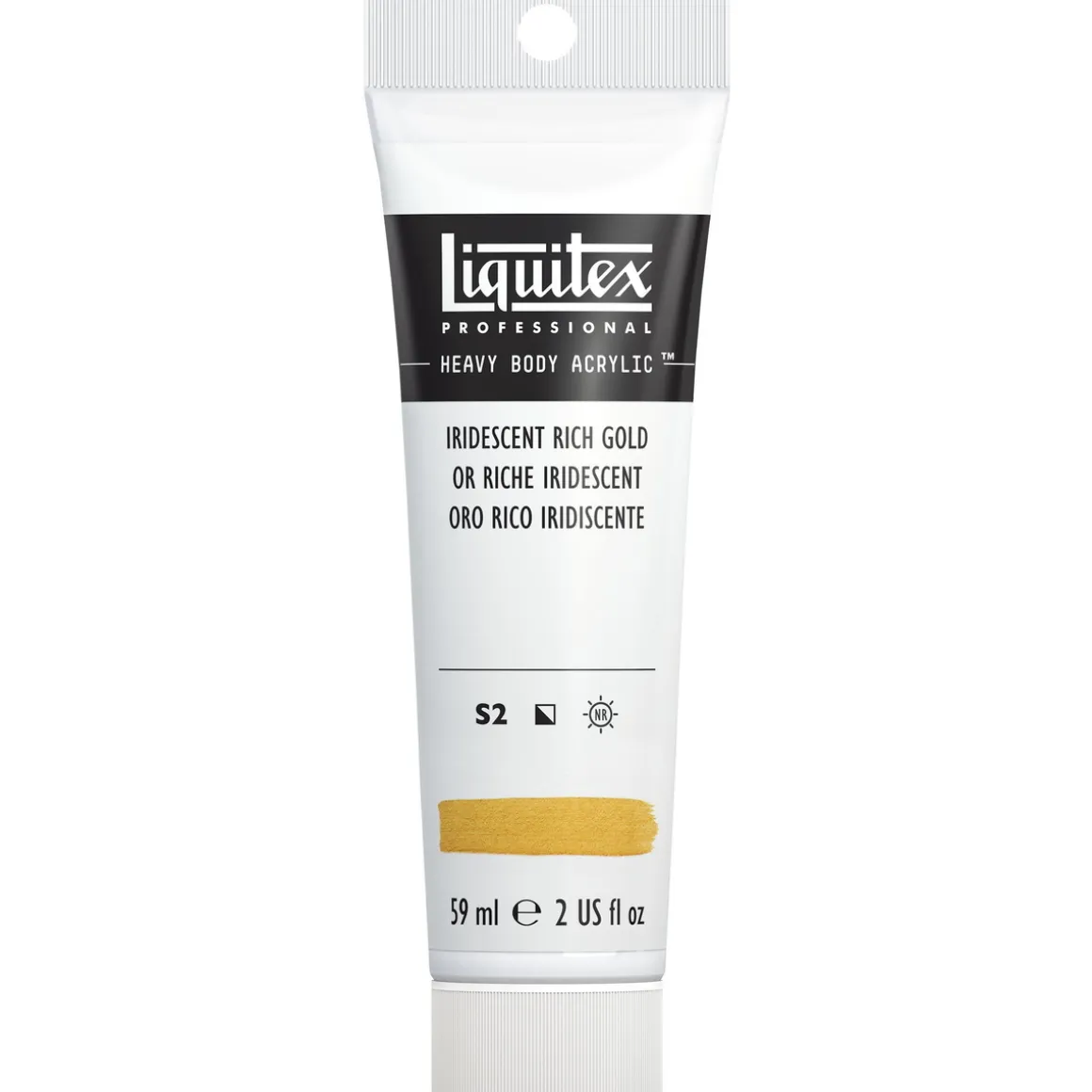 Liquitex Heavy Body akrylmaling 59 ml – 235 Iridescent Rich gold