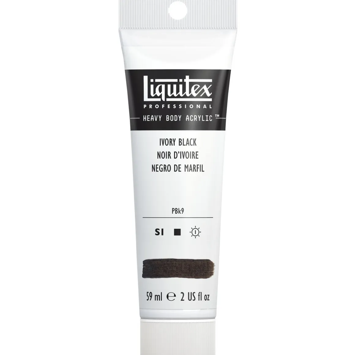 Liquitex Heavy Body akrylmaling 59 ml – 244 Ivory black