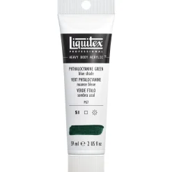 Liquitex Heavy Body akrylmaling 59 ml – 317 Phthalocyanine green blue shade.