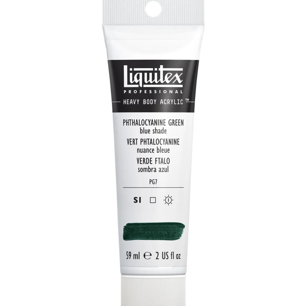 Liquitex Heavy Body akrylmaling 59 ml – 317 Phthalocyanine green blue shade.