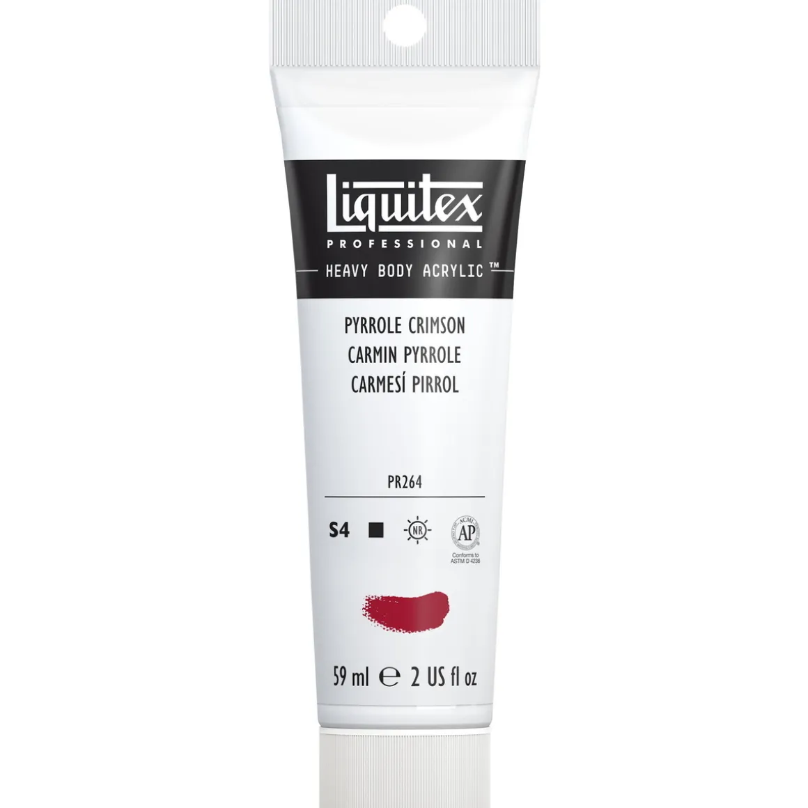 Liquitex Heavy Body akrylmaling 59 ml – 326 Pyrrole crimson
