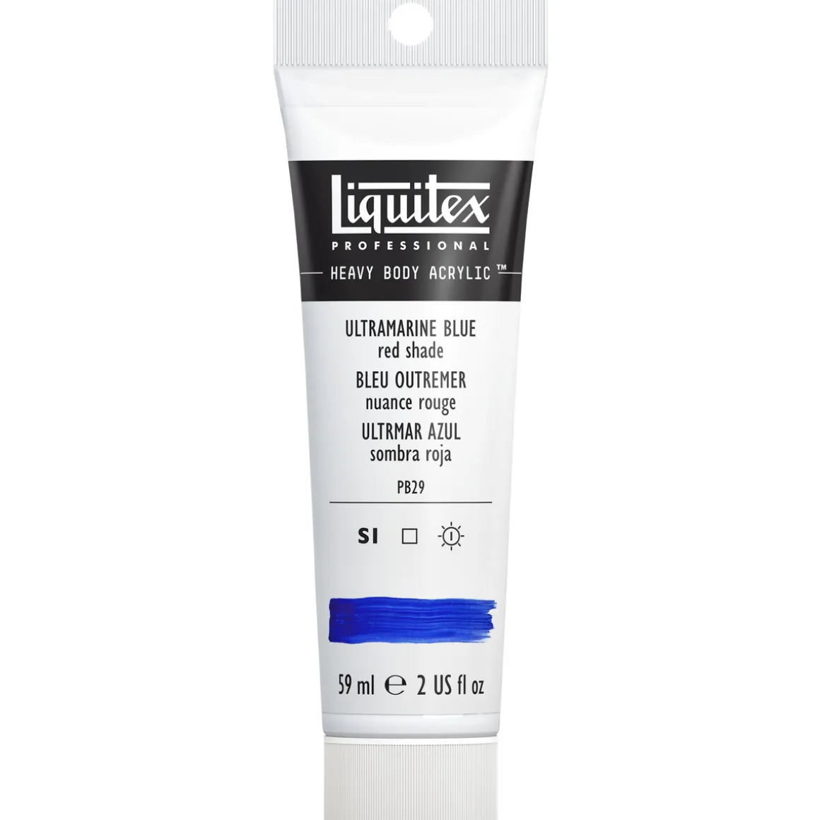 Liquitex Heavy Body akrylmaling 59 ml – 382 Ultramarine blue red shade.