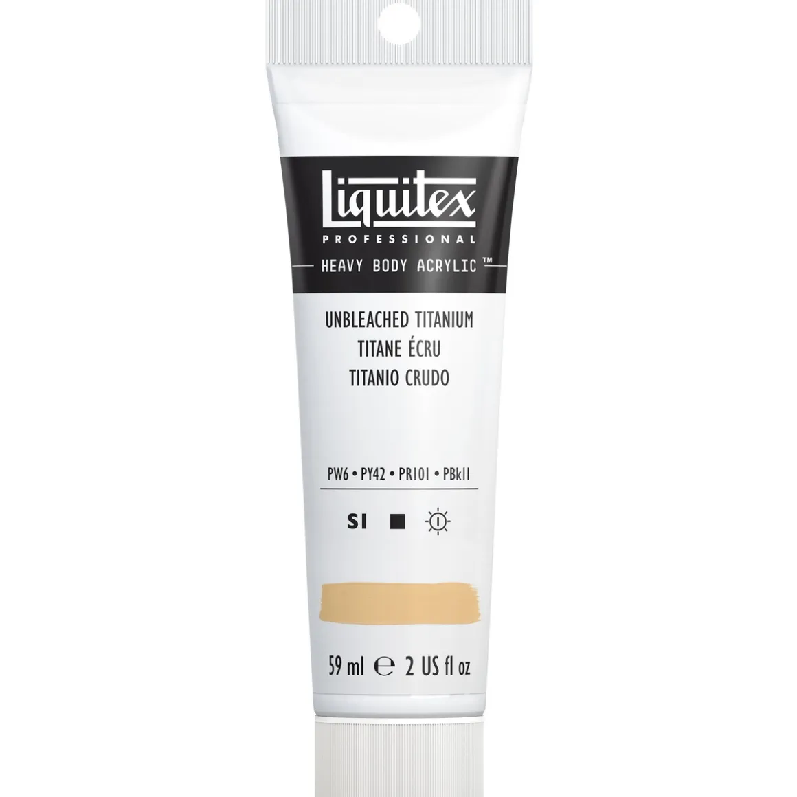 Liquitex Heavy Body akrylmaling 59 ml – 434 Unbleached titanium