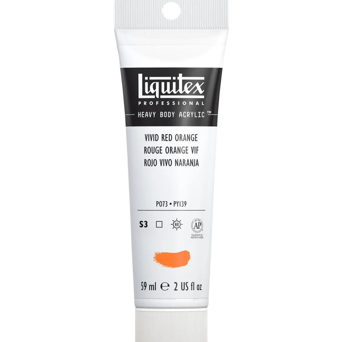 Liquitex Heavy Body akrylmaling 59 ml – 620 Vivid red orange