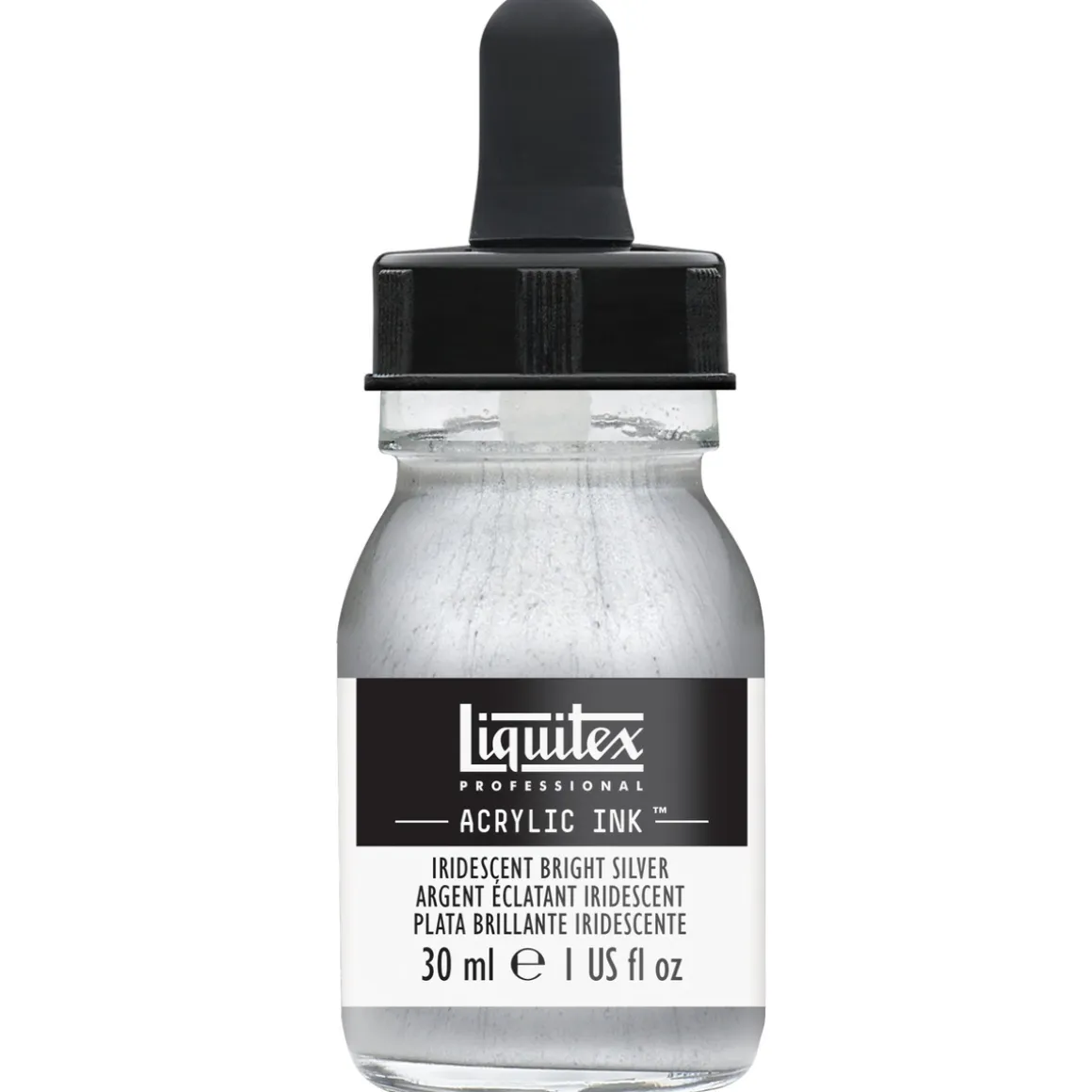 Liquitex Professional Acrylic Ink 30 ml – Iridescent bright silver 236