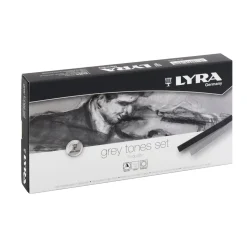 Lyra Polycr Soft Gråtone 12-p