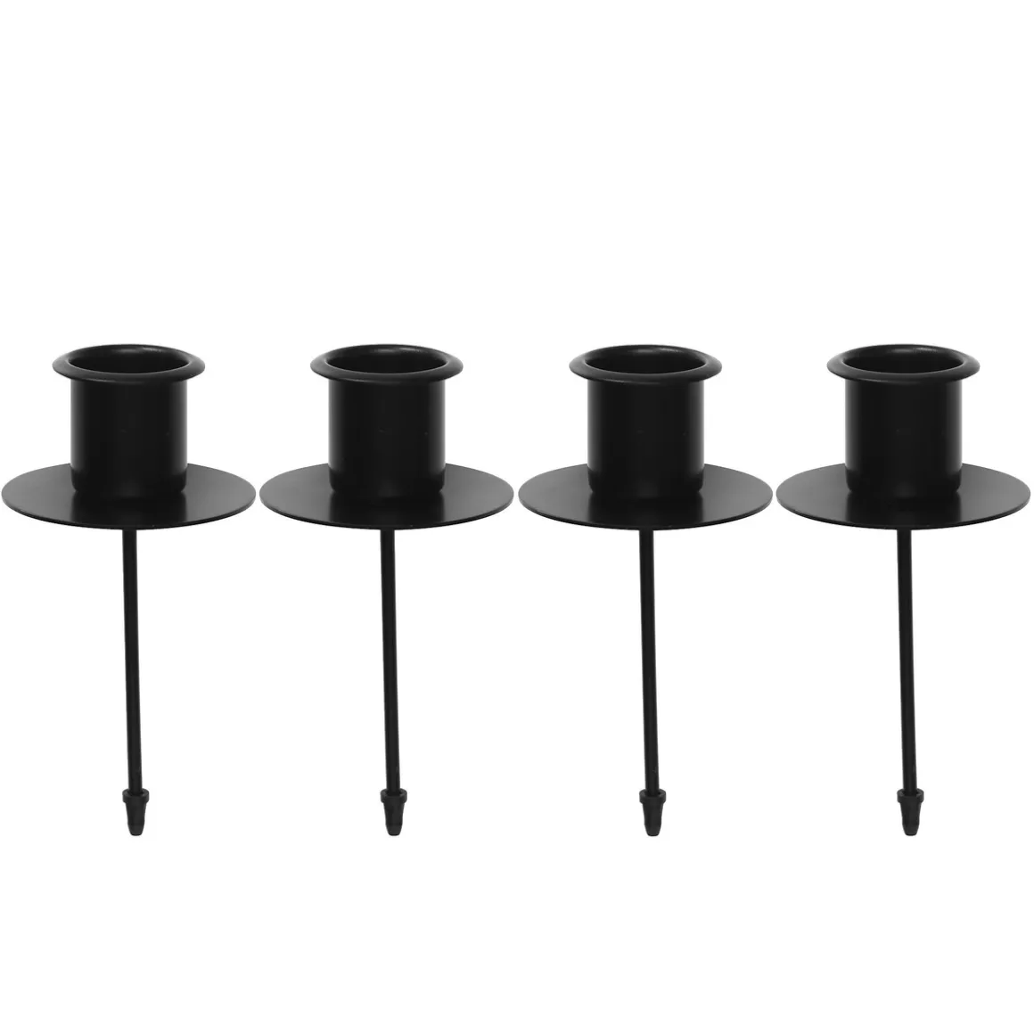 Lysholder på 4 cm stift, til stearinlys Ø22 mm. Pakke med 4 stk.