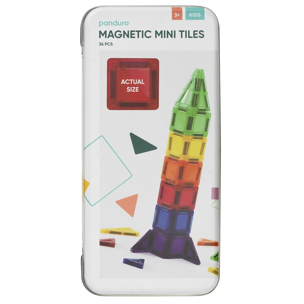Magnetic Tiles Mini, 36 små magnetiske brikker i forskellige former