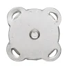 Magnetlås af metal, sølvfarvet, 2×2 cm