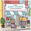 Malebog Cozy Shops, rolige og søde motiver fra butikker, 30 motiver, 20×20 cm
