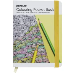 Malebog i praktisk indbundet format, 12×16 cm, 48 enkeltsidede trykte motiver, 120 g/m²
