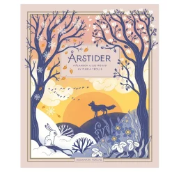 Malebog Årstider, illustreret af Maria Trolle, 85 sider, 22×23 cm