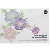 Malebog til akvarel med 12 blomstermotiver, L A4 (297×210 mm), 300 g/m²