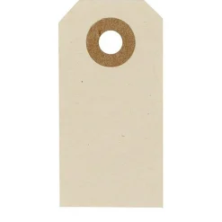 Manila tags 3x6 cm 20 st creme