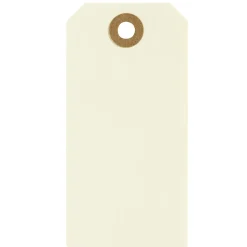 Manila tags 5x10cm 20 st creme