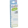 Marky tekstilstempel refill med 28 fine iron-on-etiketter