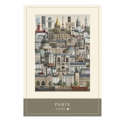 Martin Schwartz puslespil Paris bymotiv. 1000 brikker, 50×70 cm