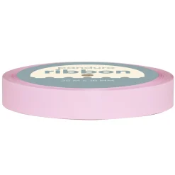 Mat, lys rosa gavebånd – 25 meter langt, 1,8 cm bredt