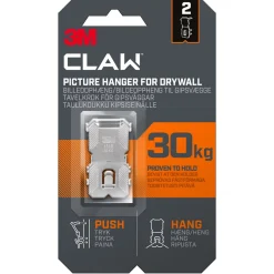 3M Claw billedkrog med 30 kilos bæreevne, 2-pak