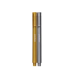 2 Metallic Markers Party Glass