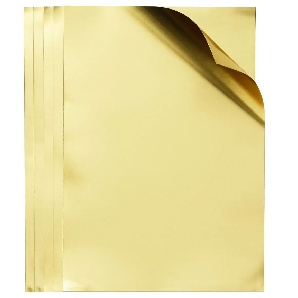 Metalpapir guld A4 (210×297 mm), 5 tykke ark a 280 g/m²