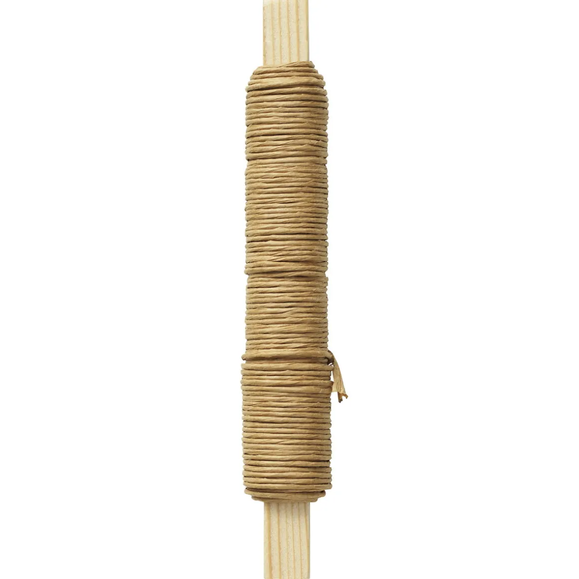 Metaltråd, papirbeklædt blomstertråd, 22 meter, Ø0,8 mm, beige