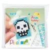 Mini-kit pixelhobby dødningehoved – med nøglering 30×40 mm og 3×144 pixler