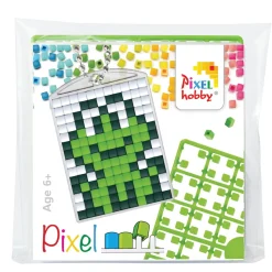 Mini-kit pixelhobby frø – med nøglering 30×40 mm & 3×144 pixler