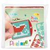 Mini-kit pixelhobby julemandslæde – med nøglering 30×40 mm og 3×144 pixler