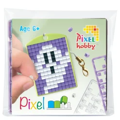 Mini-kit pixelhobby spøgelse – med nøglering 30×40 mm og 3×144 pixler