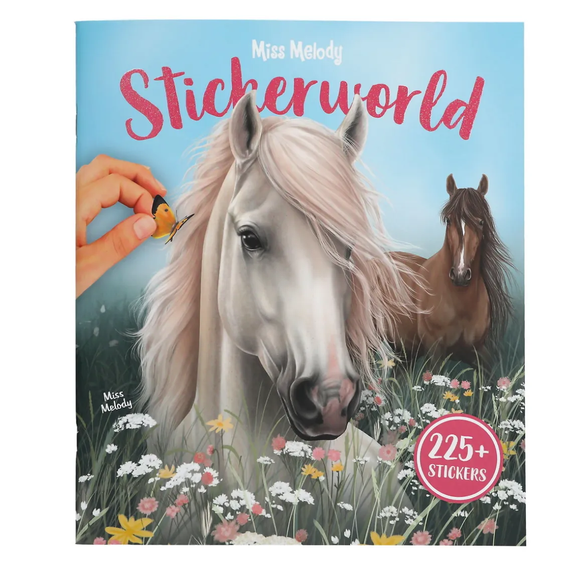Miss Melody Stickerworld med masser af heste og 225 klistermærker! 25×29 cm