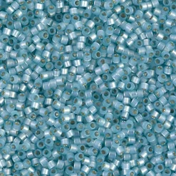 MIYUKI Delica 11/0 aqua gla 5g – DB0628 Silver Lined Light Aqua Alabaster