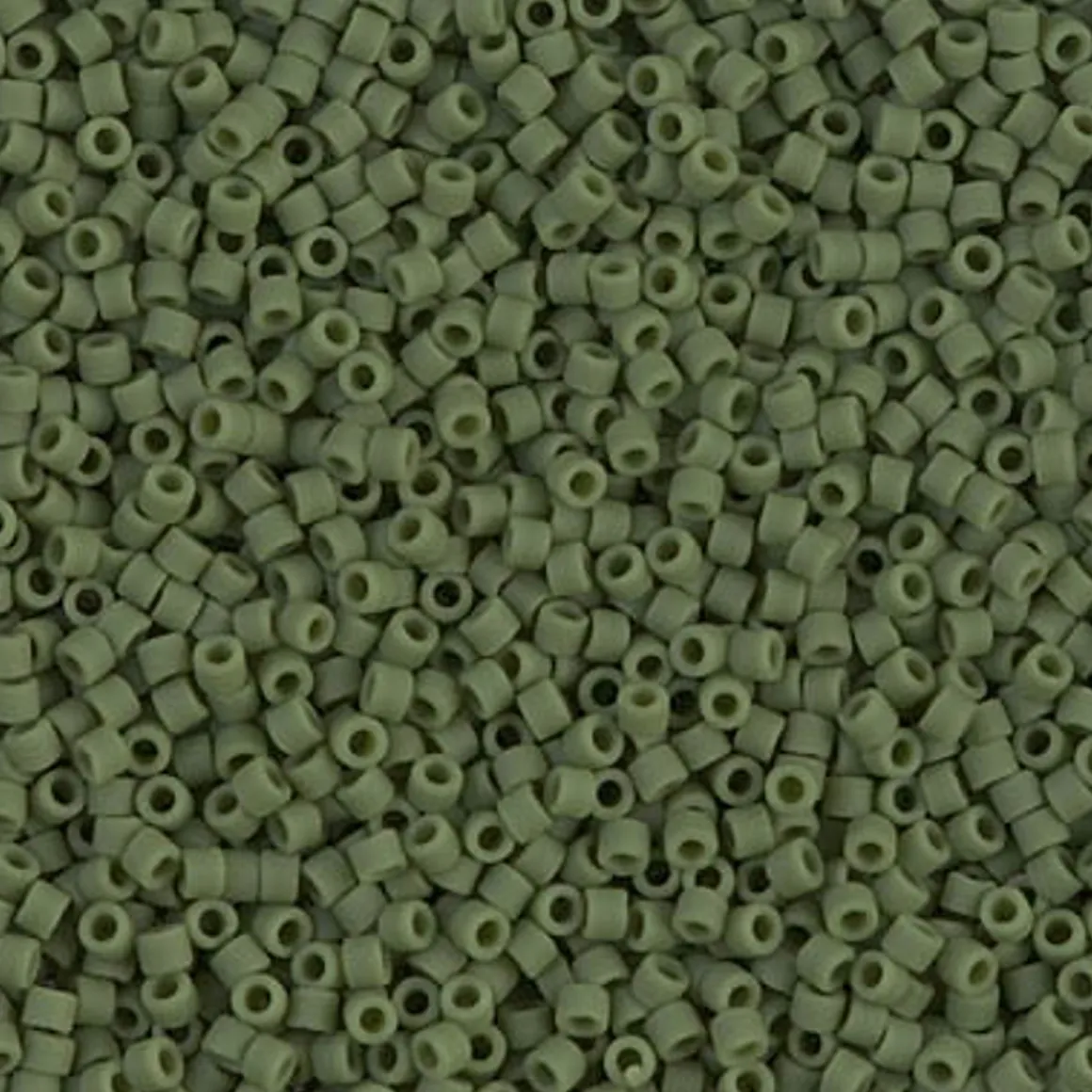 MIYUKI Delica 11/0 grøn 5g – DB1585 Matted Opaque Avocado