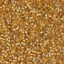 MIYUKI Delica 11/0 guld 5g – DB0042 Silver Lined Gold