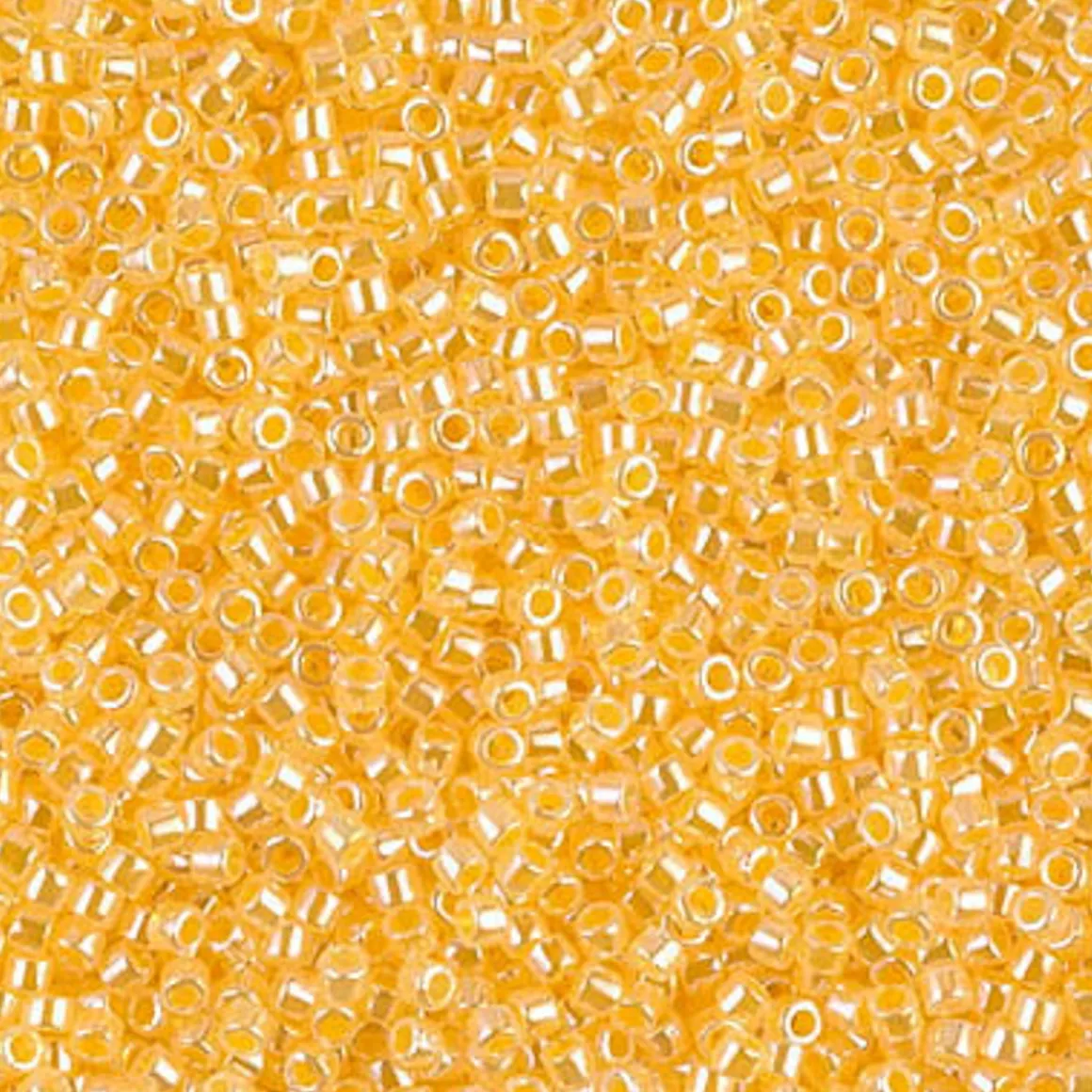 MIYUKI Delica 11/0 gul 5g – DB0233 Lined Crystal Yellow Luster
