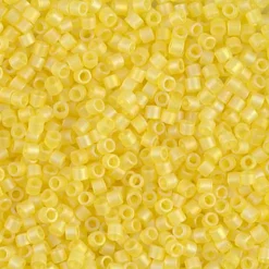 MIYUKI Delica gul 5g – DBM0854 Matted Pale Yellow AB