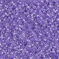 MIYUKI Delica 11/0 lyslilla 5g – DB0249 Lined Crystal Purple Ceylon