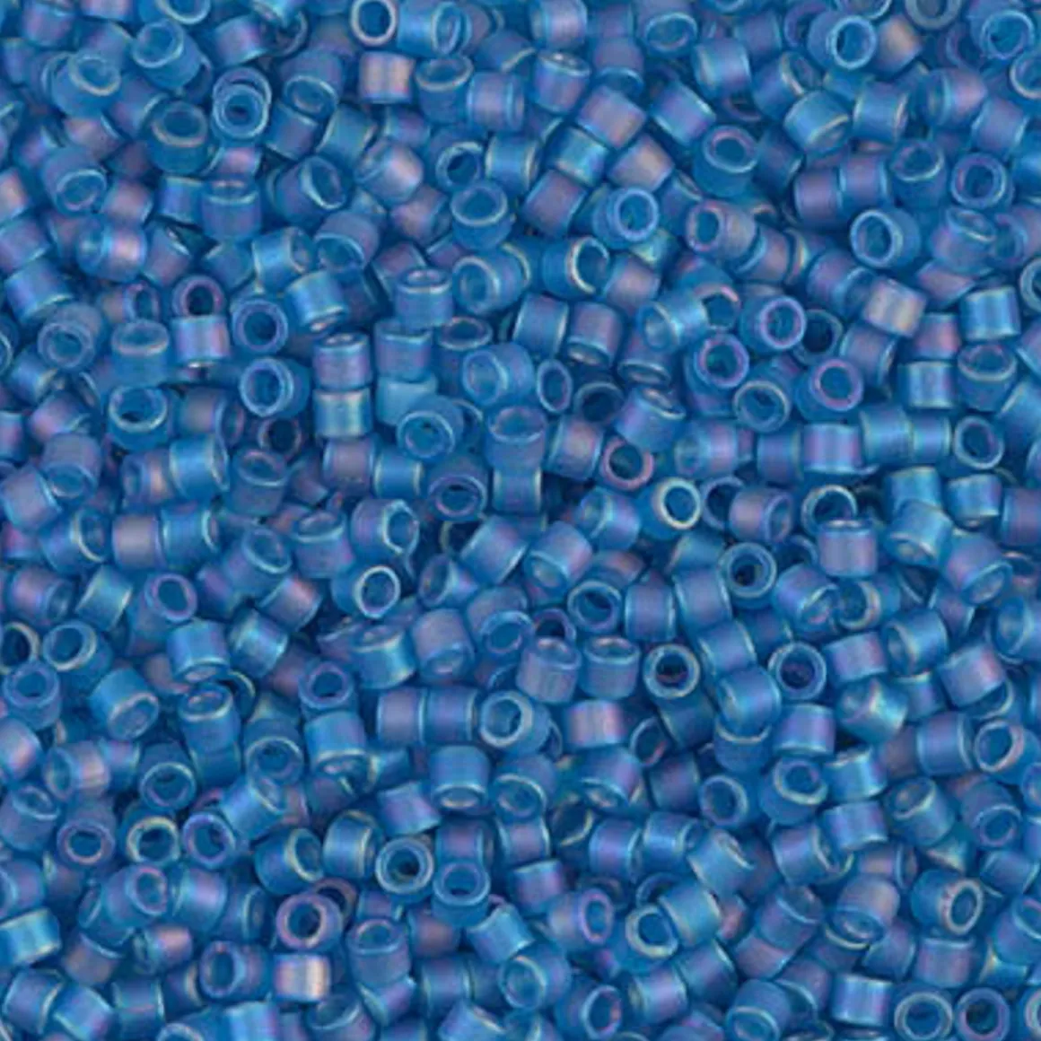 MIYUKI Delica petroleum 5g – DBM0862 Matted Transparent Capri Blue
