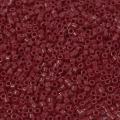 MIYUKI Delica 11/0 rød opak 5g – DB1140 Matted Opaque Dark Red