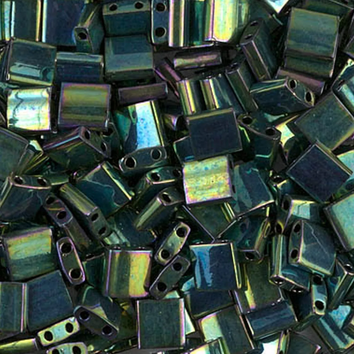 MIYUKI Tila metal grøn 10g – TL0468 Metallic Green Iris