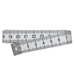 Målebånd med målangivelse på begge sider i cm og mm 150 cm