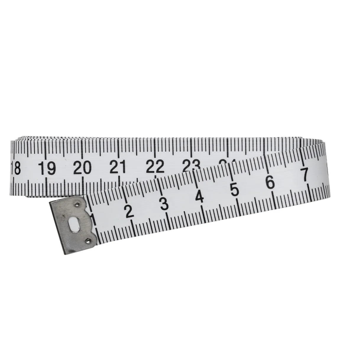 Målebånd med målangivelse på begge sider i cm og mm 150 cm