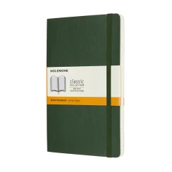 Moleskine Classic Notebook Large (13×21 cm), grønt, blødt omslag – 240 linjerede sider