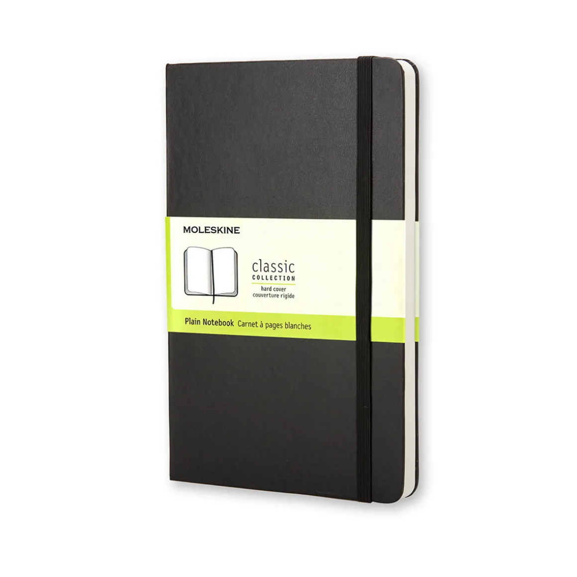 Moleskine Classic Notebook Pocket (9x14 cm), sort, hårdt omslag – 192 ulinjerede sider