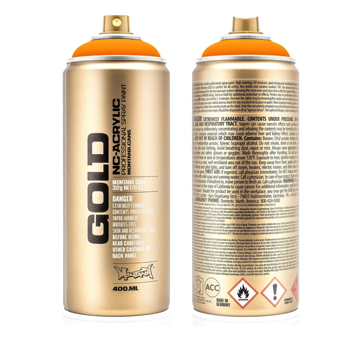 Montana Gold spraymaling 400 ml - F2000 Power Orange