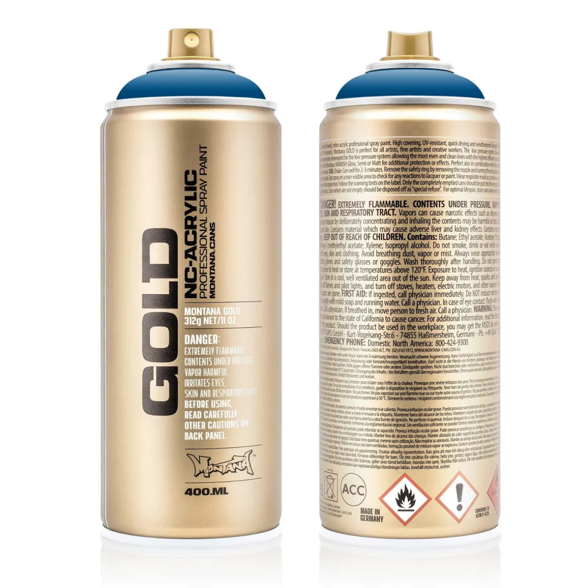 Montana Gold spraymaling 400 ml - G5075 Signal Blue