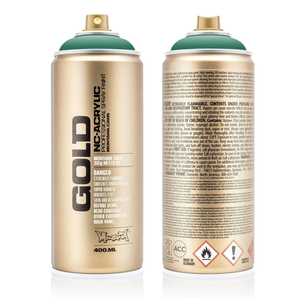 Montana Gold spraymaling 400 ml - G6150 Malachite Dark