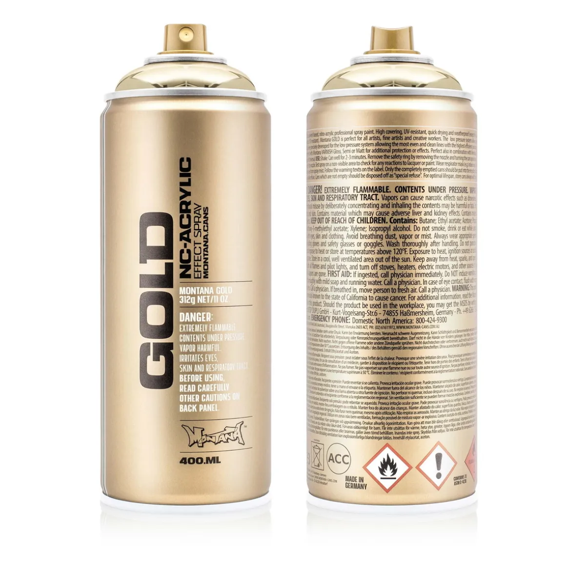 Montana Gold spraymaling 400 ml - M3000 Goldchrome
