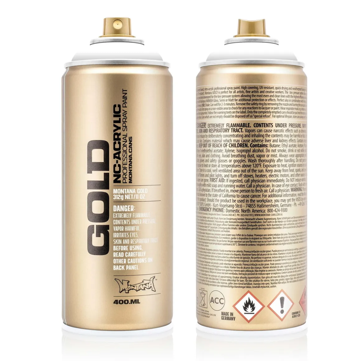 Montana Gold spraymaling 400 ml - Shock 9120 White Pure